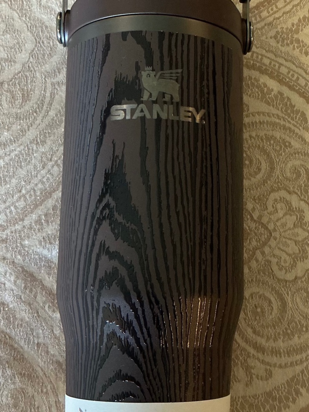 NWT Stanley Flip Straw Tumbler in Brown Woodgrain 30 ounce